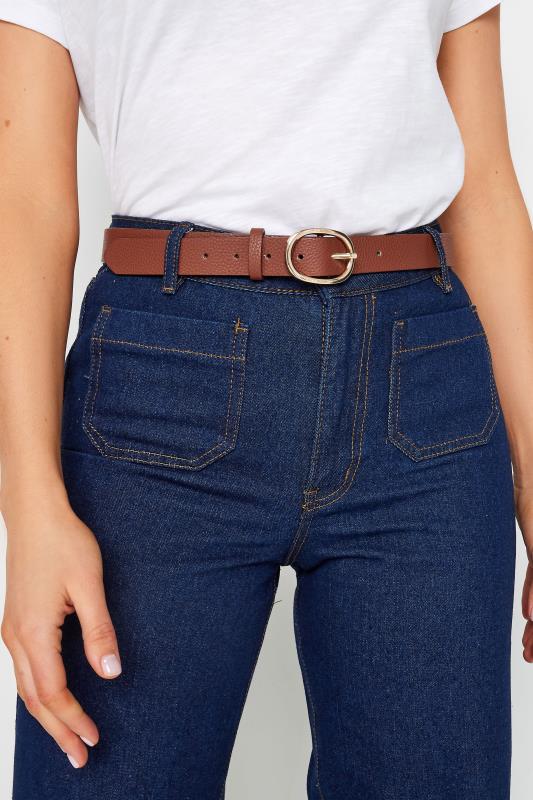  Grande Taille Tan Brown Gold Buckle Bet