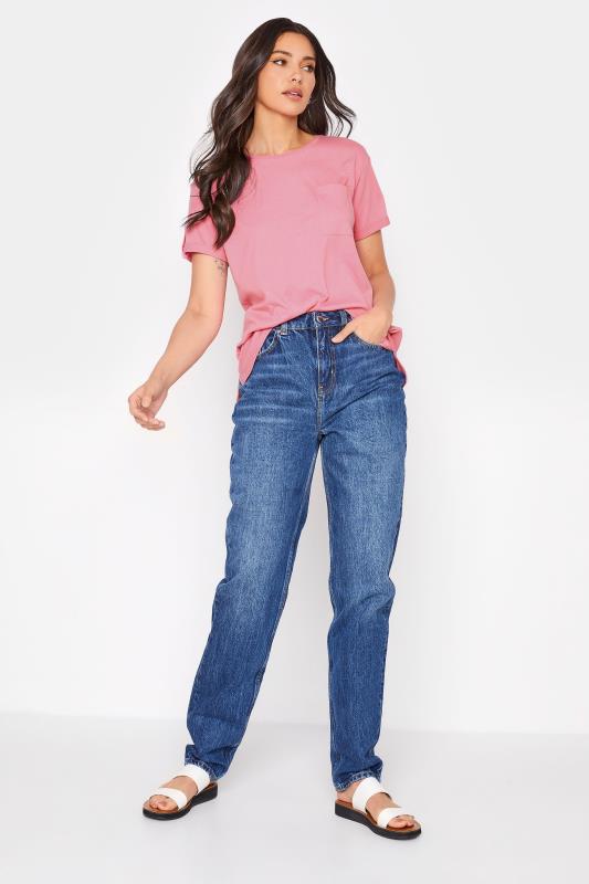 Tall Women's LTS Pink Short Sleeve Pocket T-Shirt | Long Tall Sally 2