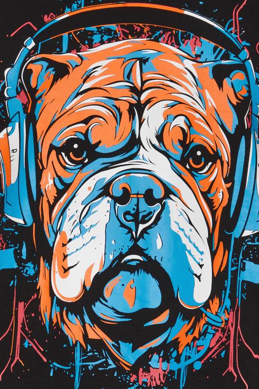 KAM Black Dog Headphones Graphic Print T-Shirt | BadRhino 2