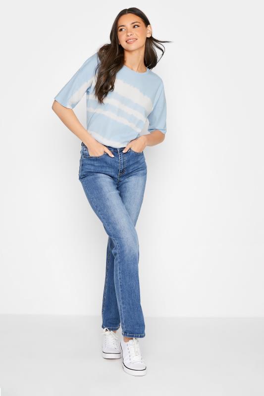 LTS Tall Women's Pale Blue Tie Dye T-Shirt | Long Tall Sally 2