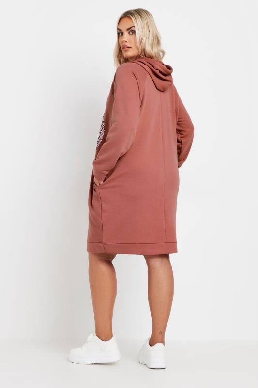 Pink hoodie dress sale