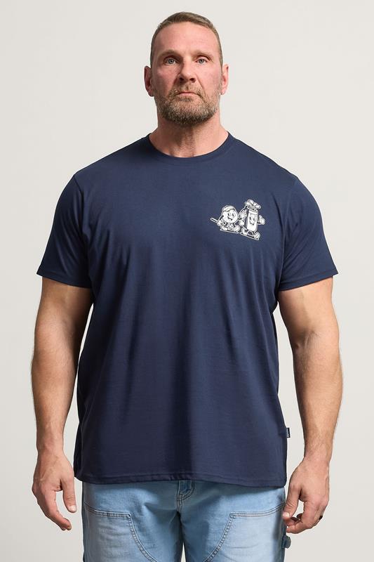  BadRhino Big & Tall T-shirt de golf bleu marine à motif cartoon