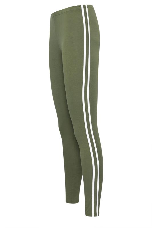 LTS Tall Khaki Green Stripe Leggings | Long Tall Sally 7