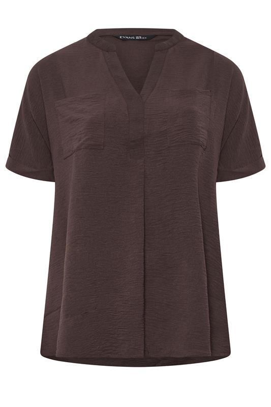 EVANS Plus Size 2 Pack Brown And Pink Utility Shirts | Evans 8