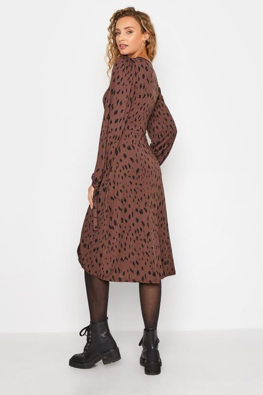 Tall Women's LTS Brown Animal Print Tea Dress | Long Tall Sally 3