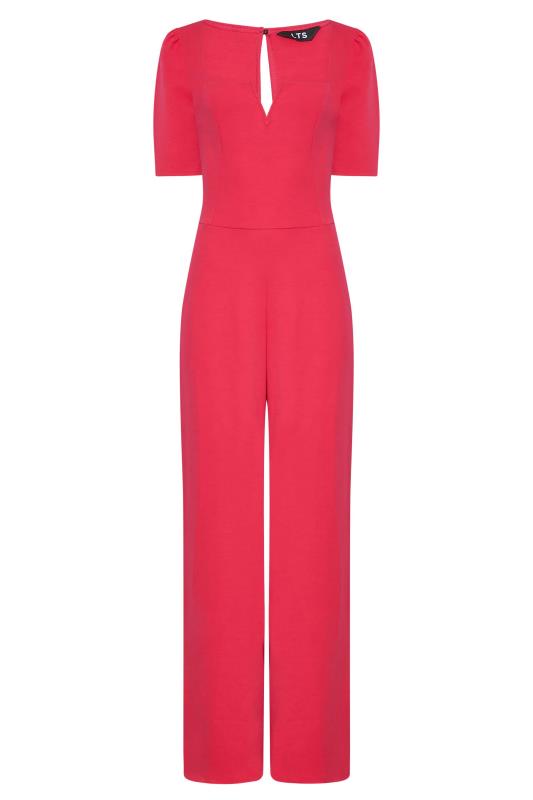 LTS Tall Women's Pink Notch Neck Jumpsuit | Long Tall Sally 6