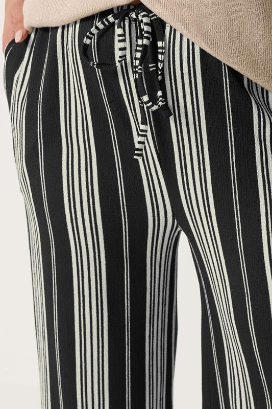YOURSET 2 PACK Plus Size Black Stripe Wide Leg Trousers | Yours Clothing 7