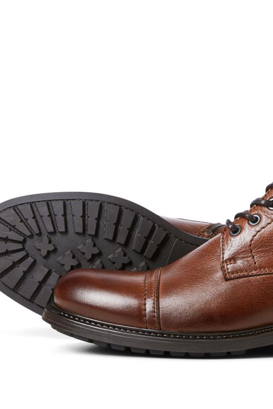 JACK & JONES Big & Tall Brown Leather Boots 3