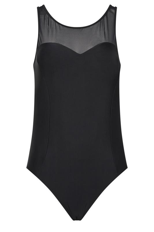 LTS Tall Black Mesh Active Swimsuit | Long Tall Sally  6