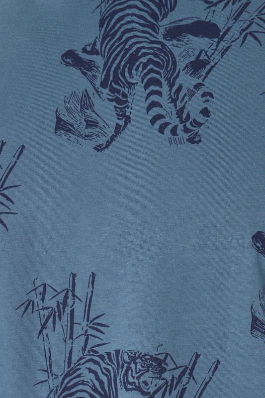 BadRhino Big & Tall Light Blue Tiger Graphic T-Shirt | BadRhino 8