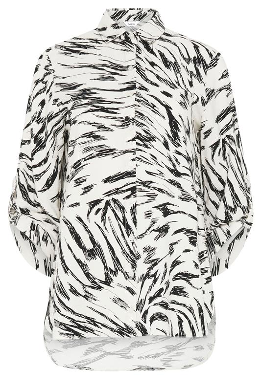 M&Co Black & White Abstract Print Shirt | M&Co 5