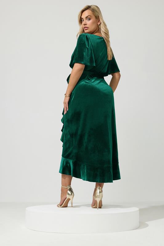 green velvet plus dress Yours London Women's Size Wrap Size 10 classic christmas
