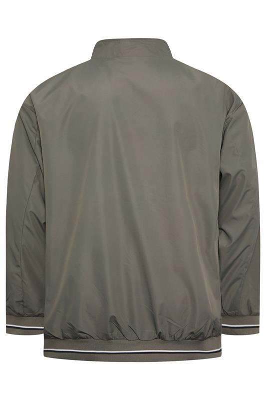 KAM Big & Tall Forest Green Lightweight Harrington Jacket | BadRhino 4