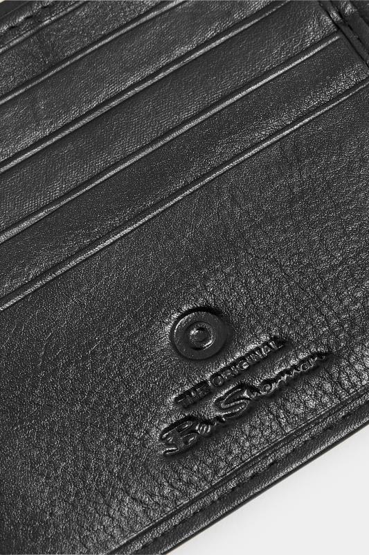 BEN SHERMAN Black Leather 'Freeman' Bi-Fold Wallet | BadRhino 3