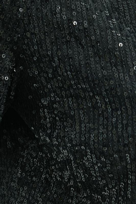Plus Size YOURS LONDON Black Sequin Embellished Shrug Cardigan | Yours Clothing 5