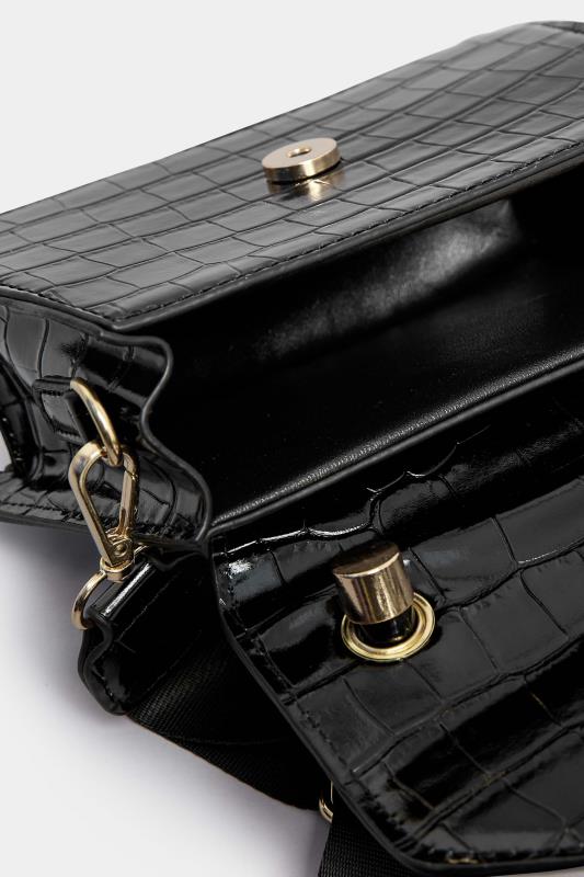 Black Multi Strap Bag | Yours Clothing 7