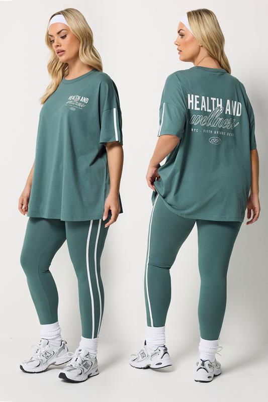  YOURS ACTIVE camiseta azul «Health & Wellness»
