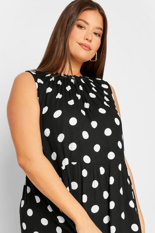 LTS Tall Women's Black Polka Dot Maxi Dress | Long Tall Sally 4