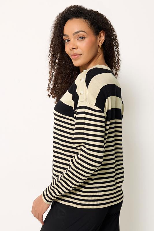 M&Co Natural Brown and Black Striped Jumper | M&Co 2