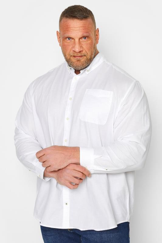 Men's  JACK & JONES Big & Tall White Oxford Shirt
