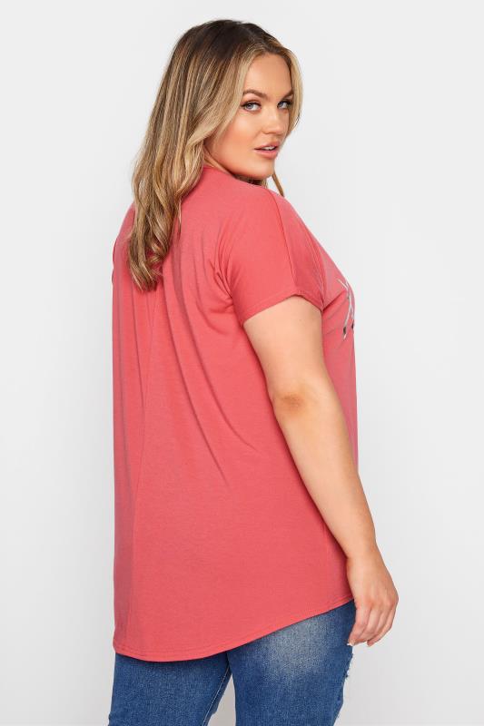 Curve Pink 'XOXO' Grown On Sleeve T-Shirt_C.jpg