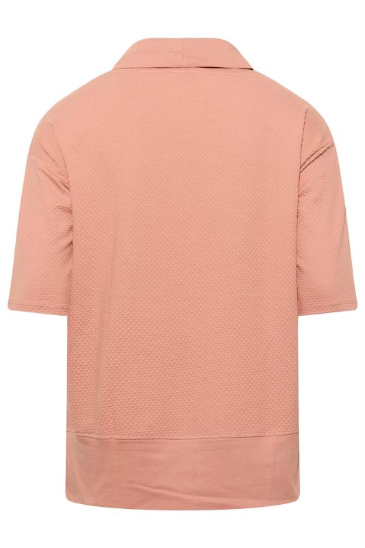 Plus Size Pink Stud Sleeve Sweatshirt | Yours Clothing 7