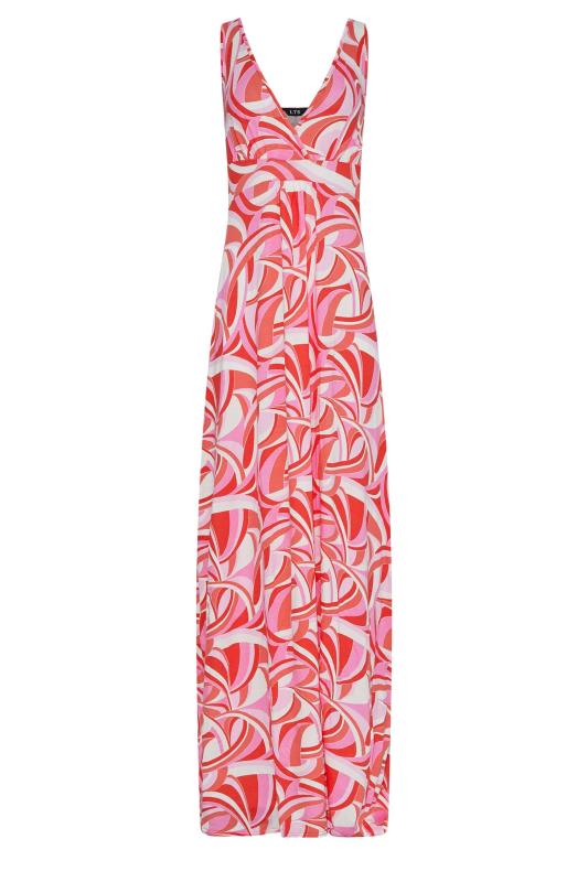 LTS Tall Women's Pink Swirl Print Maxi Dress | Long Tall Sally 6