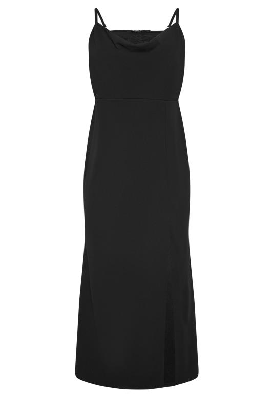 YOURS LONDON Plus Size Black Lace Cowl Neck Maxi Dress | Yours Clothing 6