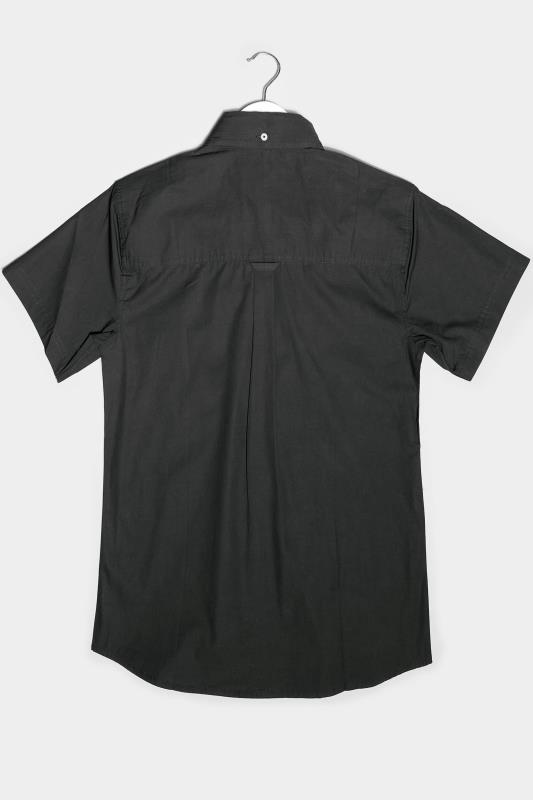 BadRhino Black Essential Short Sleeve Oxford Shirt_BK.jpg