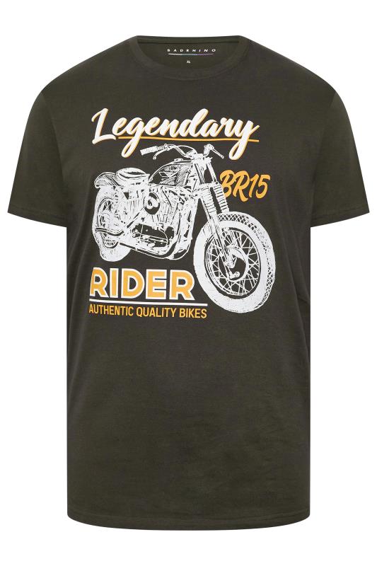 BadRhino Big & Tall Grey Legendary Biker T-Shirt | BadRhino 3