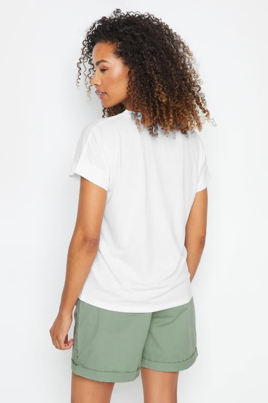 M&Co Premium White Modal V-Neck T-Shirt | M&Co 3