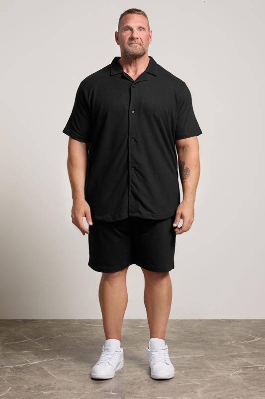 BadRhino Big & Tall Black Revere Jersey Shirt | BadRhino 1