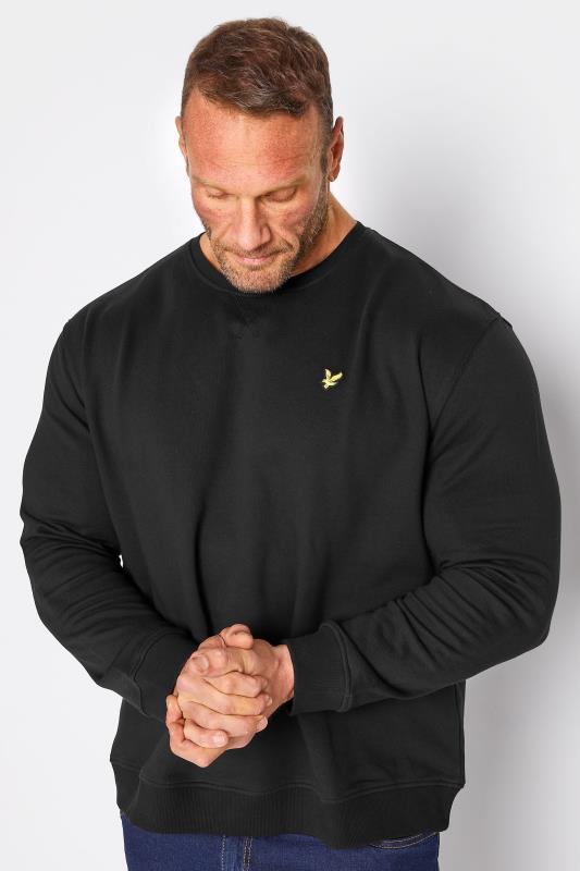  Grande Taille LYLE & SCOTT Big & Tall Black Sweatshirt