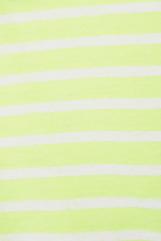 LTS Tall Neon Green Stripe T-Shirt 5