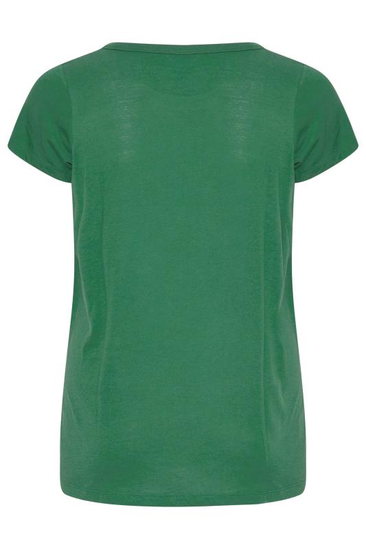 Plus Size Forest Green Short Sleeve T-Shirt | Yours Clothing 6