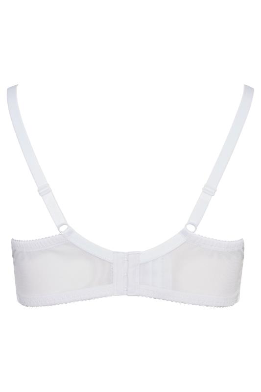 Plus Size White Lace Non-Padded Non-Wired Balcony Nursing Bra | Yours Clothing 6
