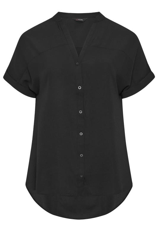 YOURS Plus Size Black Button Through Shirt | Yours Clothing 5