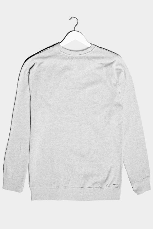 BadRhino Big & Tall Grey Marl Essential Sweatshirt 3