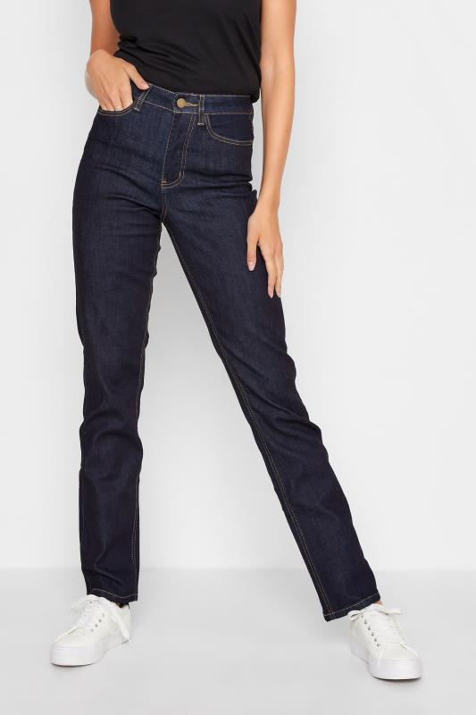 LTS MADE FOR GOOD Indigo Blue Straight Leg Denim Jeans | Long Tall Sally 1
