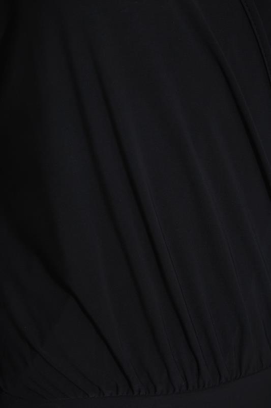 Tall Women's LTS Black Spot Mesh Sleeve Bodysuit | Long Tall Sally 5