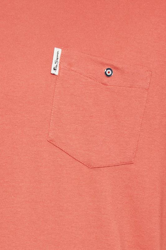 BEN SHERMAN Big & Tall Red Signature Pocket T-Shirt | BadRhino 2