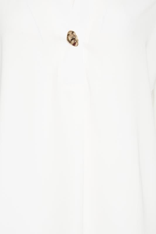 M&Co White Statement Button Tab Sleeve Shirt | M&Co 5