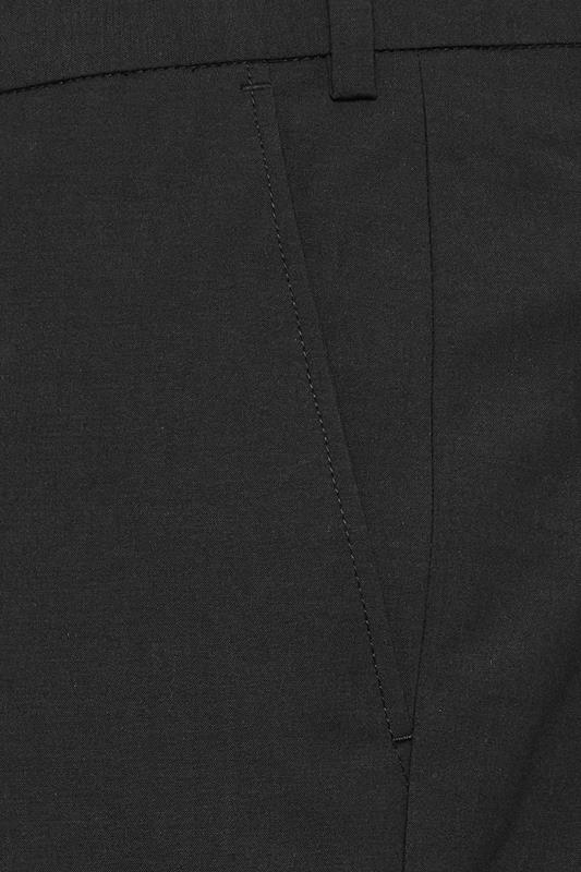 D555 Big & Tall Black Stretch Formal Trousers | BadRhino 5
