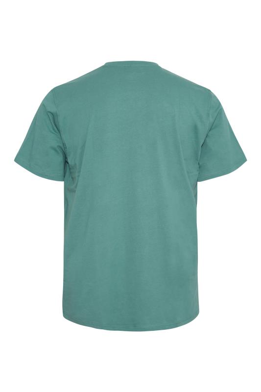 ESPIONAGE Big & Tall Green Venice Beach Print T-Shirt 4