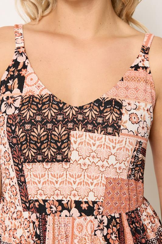 YOURS Plus Size Orange Terracotta Tiered Maxi Dress | Yours Clothing 4