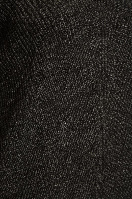 Curve Charcoal Grey Twist Essential Knitted Jumper 5