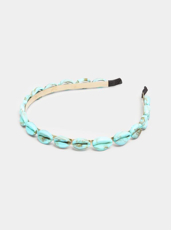 Blue Shell Chain Headband | Yours Clothing  3