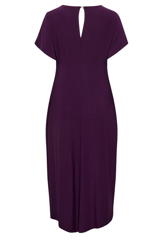 purple midi dress casual Yours London Women's Plus Size Knot Front Size 14 Which Will Be Smaller Class:Officer Midi belted Color Name:LIGHT BLUE MULTI Mad Love Denim Midi