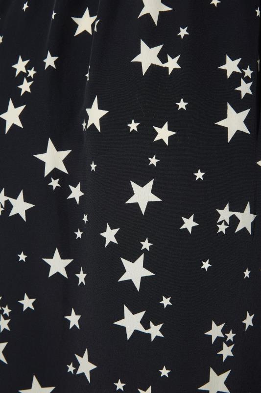 LTS Black Star Print Smock Midi Dress_S.jpg