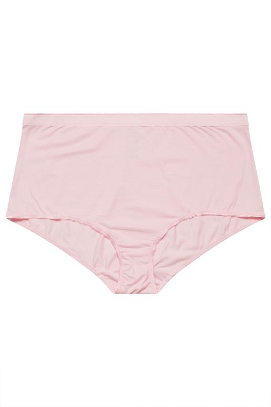 YOURS Plus Size 5 PACK Black & Pink Bow Print Full Briefs | Yours Curve  7